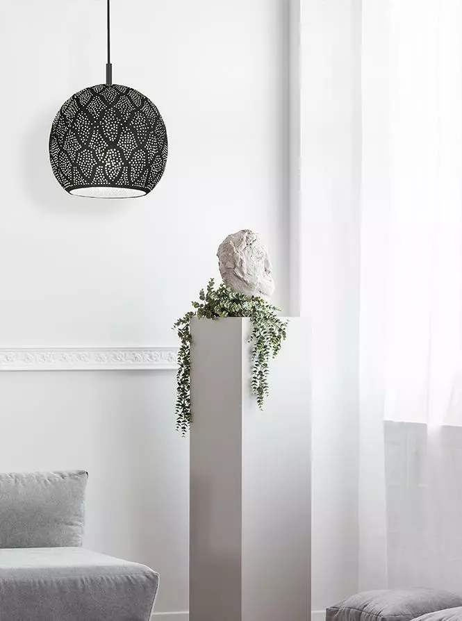 Dounia Home Aria Pendant Light - Gunmetal Handcrafted 2 Dounia Home Aria Pendant Light - Gunmetal Handcrafted