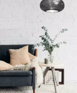 Dounia Home Lila Pendant Light- Gunmetal Lighting