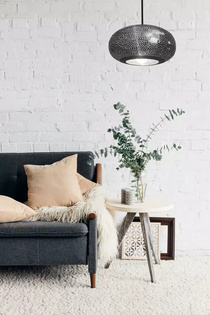 Dounia Home Lila Pendant Light- Gunmetal Lighting 2 Dounia Home Lila Pendant Light- Gunmetal Lighting