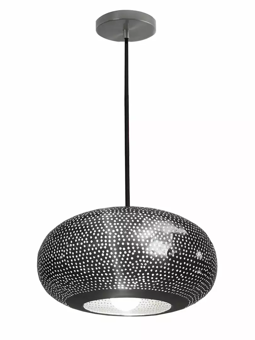 Dounia Home Lila Pendant Light- Gunmetal Lighting 1 Dounia Home Lila Pendant Light- Gunmetal Lighting