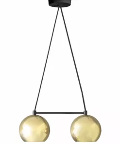 Dounia Home Mishal Chandelier - Brass Lighting