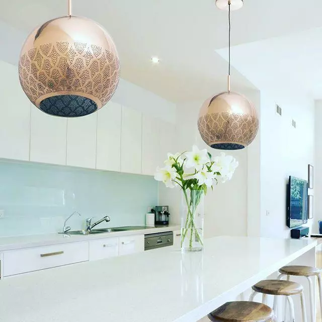 Dounia Home Nur Reversed Pendant Light - Brass Lighting 6 Dounia Home Nur Reversed Pendant Light - Brass Lighting