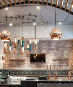 Dounia Home Nur Reversed Pendant Light - Brass Lighting 12 Dounia Home Nur Reversed Pendant Light - Brass Lighting