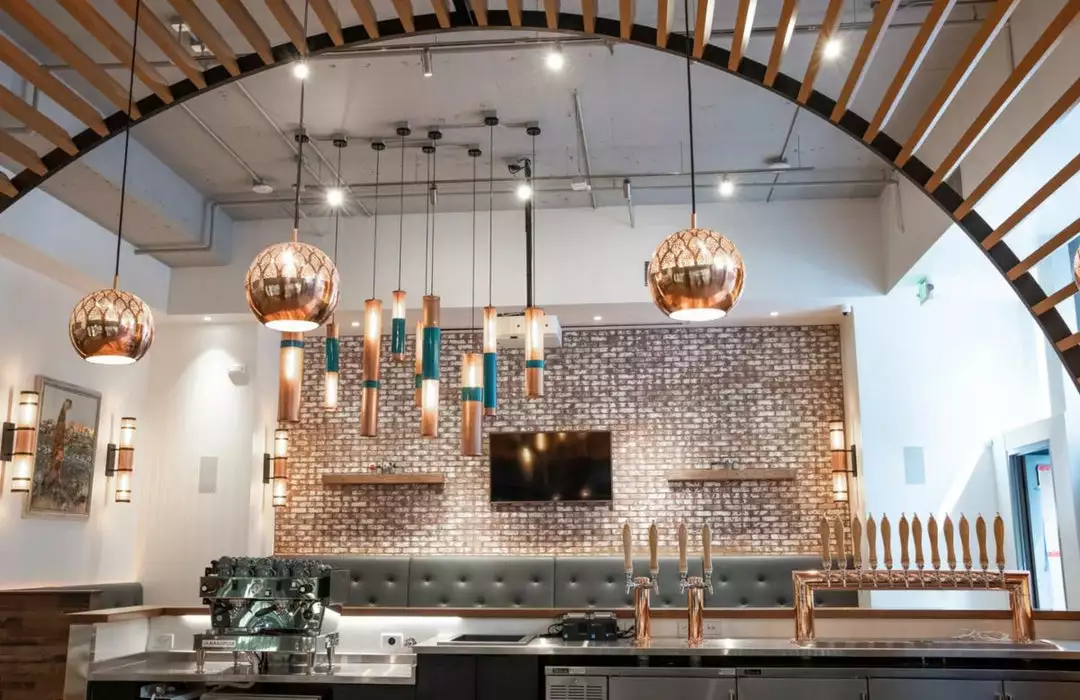 Dounia Home Nur Reversed Pendant Light - Brass Lighting 3 Dounia Home Nur Reversed Pendant Light - Brass Lighting