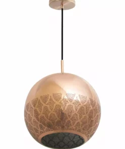 Dounia Home Nur Reversed Pendant Light - Brass Lighting 16 Dounia Home Nur Reversed Pendant Light - Brass Lighting