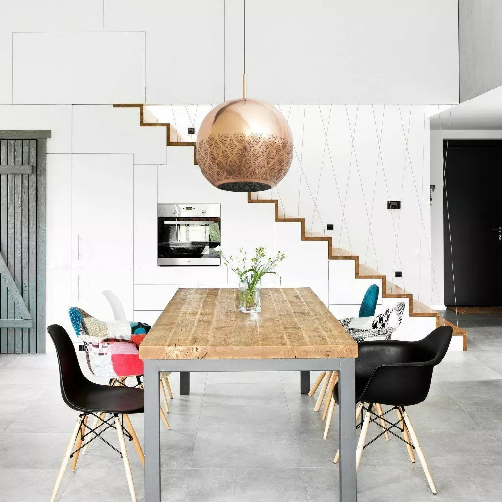 Dounia Home Nur Reversed Pendant Light - Brass Lighting 5 Dounia Home Nur Reversed Pendant Light - Brass Lighting