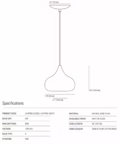 Ameico Drop Two Pendant Light - White Glossy Lighting