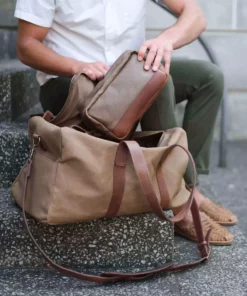 Nisolo Durango Waxed Canvas Dopp Kit Accessories
