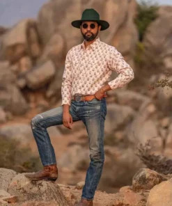 Dushyant Asthana Men's Bandit Western Shirt - Floral Print