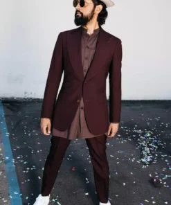 Dushyant Asthana Men's Jaipur Oversized Shirt - Fired Brick 5 Dushyant Asthana Men's Jaipur Oversized Shirt - Fired Brick