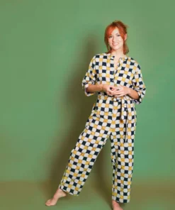 Dushyant Asthana Zoya Batik Chessboard Jumpsuit Clothing 5 Dushyant Asthana Zoya Batik Chessboard Jumpsuit Clothing