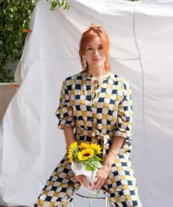 Dushyant Asthana Zoya Batik Chessboard Jumpsuit Clothing