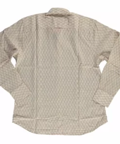 Dushyant Asthana Men's Barrington Shirt - Brown Leaf Print