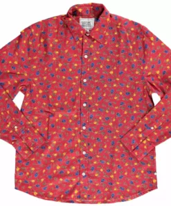 Dushyant Asthana Men's Barrington Shirt - Maroon Floral Print