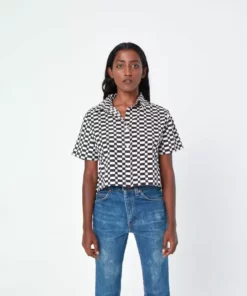 Dushyant Asthana Cami Checkers Crop Shirt Clothing