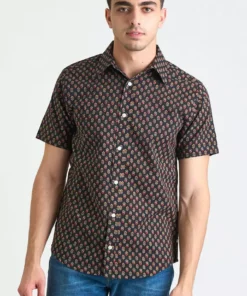 Dushyant Asthana Men's Prat Short Sleeve Shirt - Spades