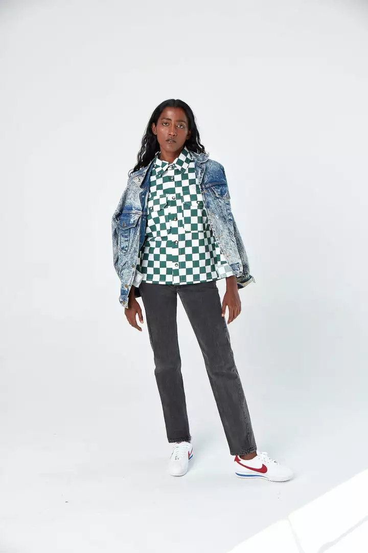 Dushyant Asthana Sophia Chessboard Over Shirt 4 Dushyant Asthana Sophia Chessboard Over Shirt