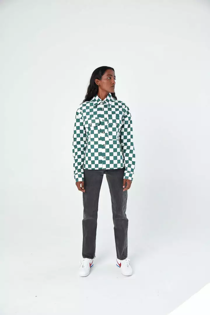 Dushyant Asthana Sophia Chessboard Over Shirt 3 Dushyant Asthana Sophia Chessboard Over Shirt