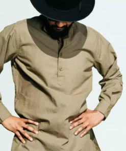 Dushyant Asthana Men's Bombay Oversized Shirt - Military Olive