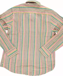 Dushyant Asthana Men's Amir Shirt - Orange Stripes