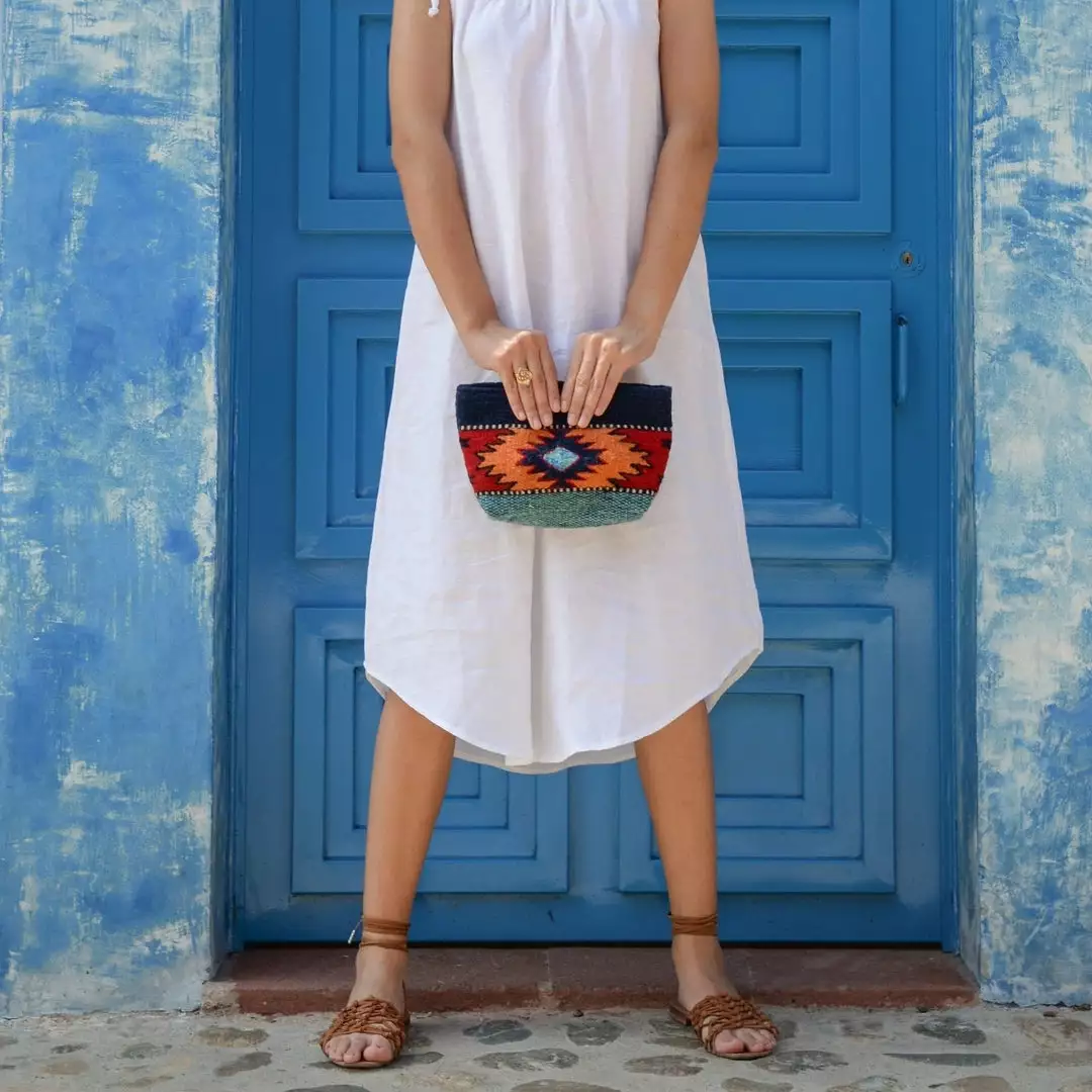 MZ Fair Trade Accessories Eagle Eye Wool Clutch Bag 2 MZ Fair Trade Accessories Eagle Eye Wool Clutch Bag