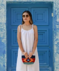 MZ Fair Trade Accessories Eagle Eye Wool Clutch Bag 12 MZ Fair Trade Accessories Eagle Eye Wool Clutch Bag