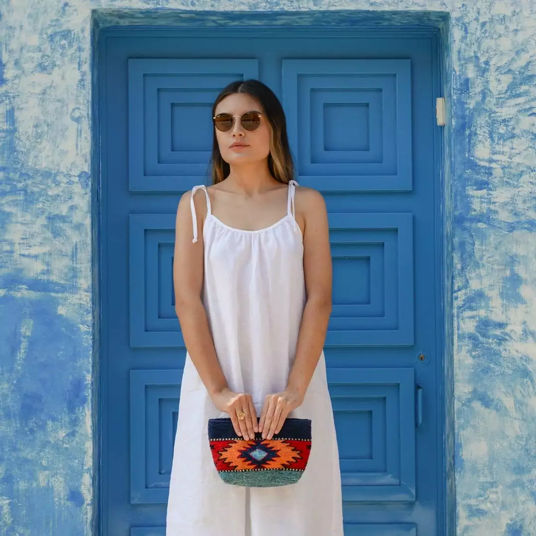 MZ Fair Trade Accessories Eagle Eye Wool Clutch Bag 5 MZ Fair Trade Accessories Eagle Eye Wool Clutch Bag