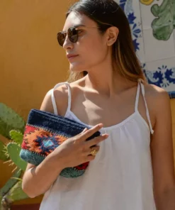 MZ Fair Trade Accessories Eagle Eye Wool Clutch Bag 10 MZ Fair Trade Accessories Eagle Eye Wool Clutch Bag