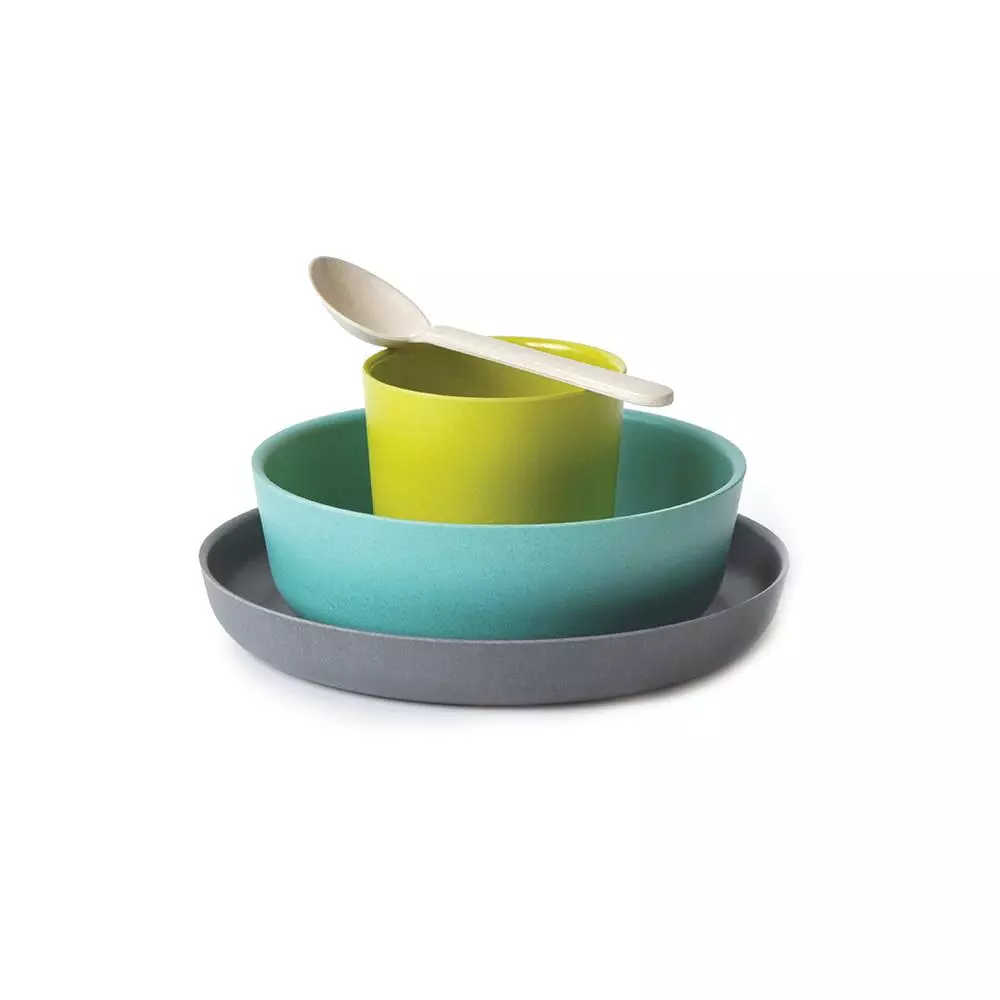 EKOBO Kids' Recycled Bamboo Dinner Set Kitchen + Dining 1 EKOBO Kids' Recycled Bamboo Dinner Set Kitchen + Dining