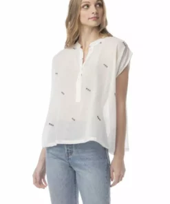 Synergy Organic Clothing Sale Embroidered Wear With All Top