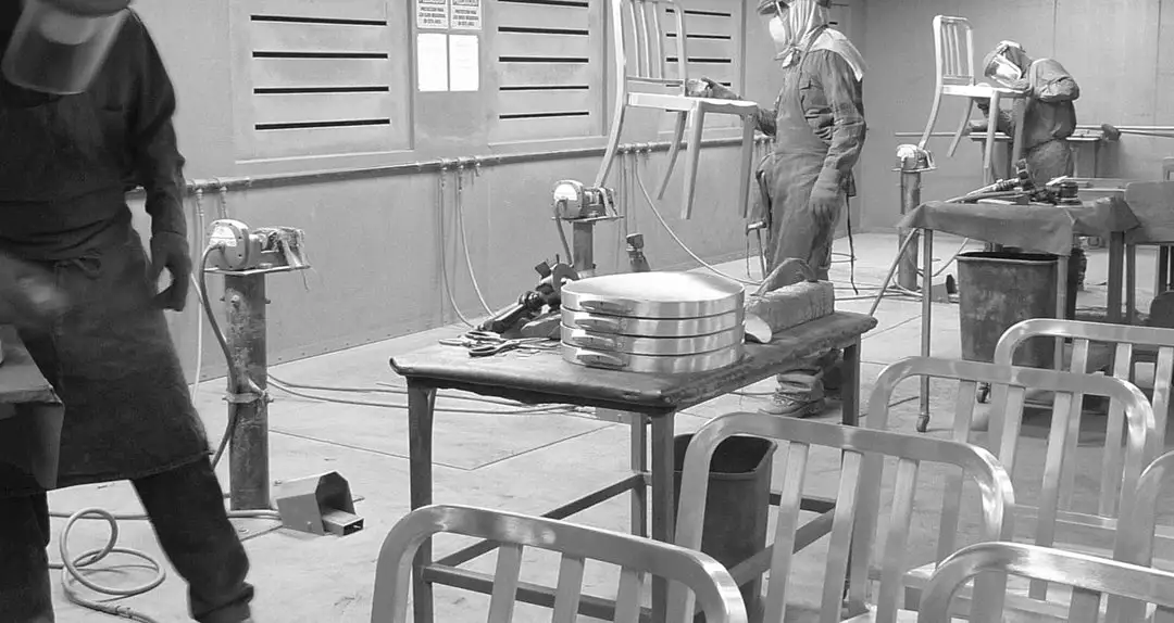 Emeco Furniture Navy Recycled Barstool With Arms 8 Emeco Furniture Navy Recycled Barstool With Arms