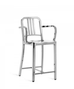 Emeco Navy Recycled Counter Stool With Arms Furniture 9 Emeco Navy Recycled Counter Stool With Arms Furniture