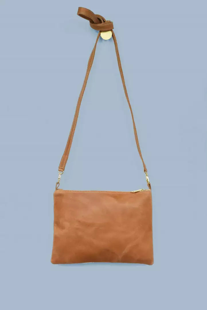 Purse & Clutch Ethiopian Leather Crossbody - Caramel Accessories 1 Purse & Clutch Ethiopian Leather Crossbody - Caramel Accessories