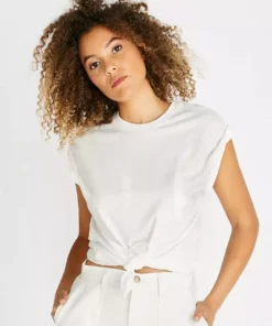 ÉTICA Gemma Tie Front Tee