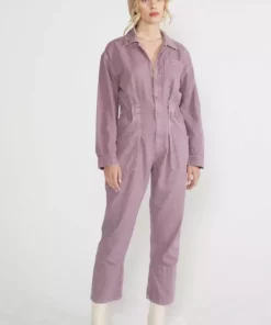 ÉTICA New Arrivals Kingsley Utility Jumpsuit - Purple Dove