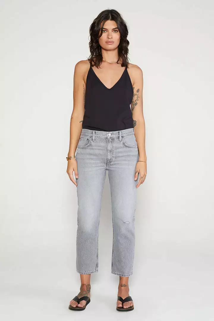ÉTICA New Arrivals Rhea Midrise Straight Crop Jean - Moonstone 4 ÉTICA New Arrivals Rhea Midrise Straight Crop Jean - Moonstone