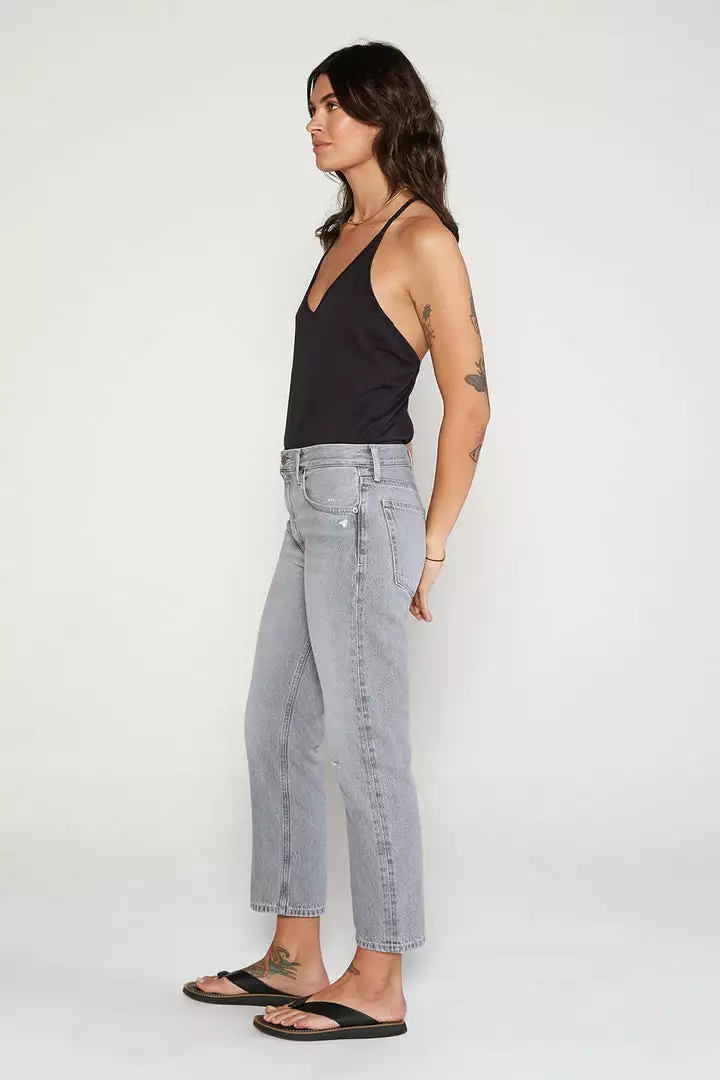 ÉTICA New Arrivals Rhea Midrise Straight Crop Jean - Moonstone 2 ÉTICA New Arrivals Rhea Midrise Straight Crop Jean - Moonstone