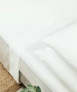 Ettitude Bamboo Sateen Flat Sheet - Cloud