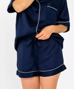 Ettitude Bamboo Lyocell Pajama Shorts - Blue Nights Best Sellers