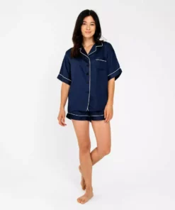 Ettitude Bamboo Lyocell Pajama Shorts - Blue Nights Best Sellers 8 Ettitude Bamboo Lyocell Pajama Shorts - Blue Nights Best Sellers