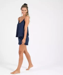Ettitude Bamboo Lyocell Shortie - Blue Nights