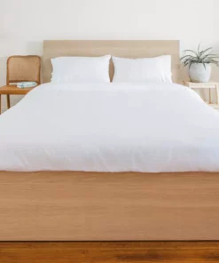 Ettitude Sustainable Materials Bamboo Twill Duvet Cover - Cloud