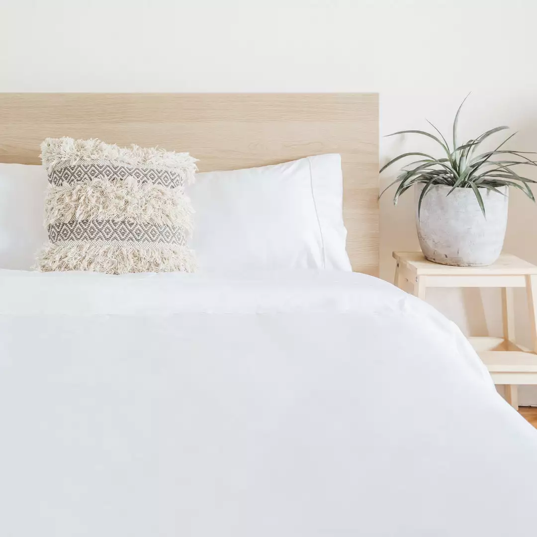 Ettitude Sustainable Materials Bamboo Twill Duvet Cover - Cloud 3 Ettitude Sustainable Materials Bamboo Twill Duvet Cover - Cloud