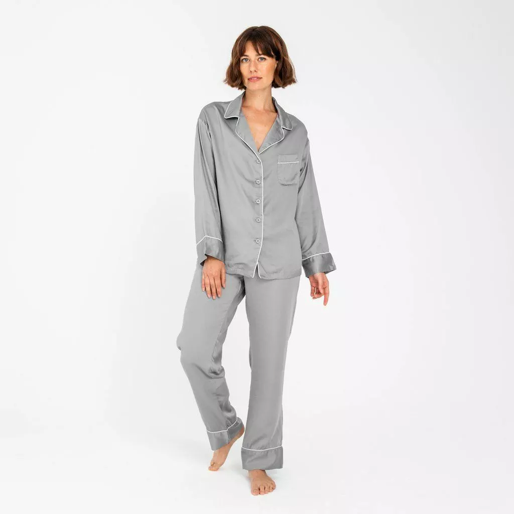 Ettitude Best Sellers Charcoal Bamboo Lyocell Pajama Pants - Dove Gray 2 Ettitude Best Sellers Charcoal Bamboo Lyocell Pajama Pants - Dove Gray