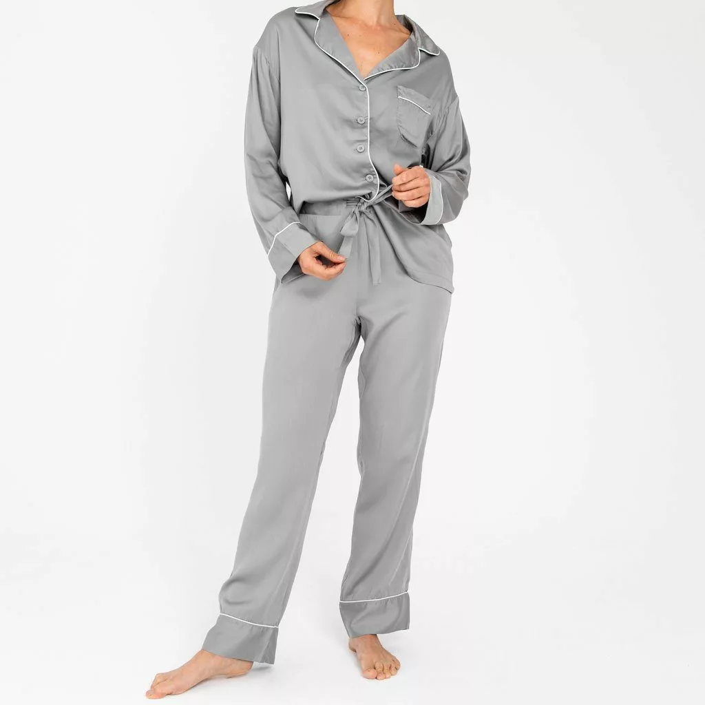 Ettitude Best Sellers Charcoal Bamboo Lyocell Pajama Pants - Dove Gray 3 Ettitude Best Sellers Charcoal Bamboo Lyocell Pajama Pants - Dove Gray
