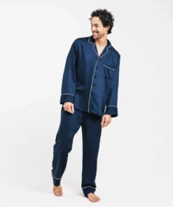 Ettitude Men's Bamboo Lyocell Pajama Pants - Blue Nights 6 Ettitude Men's Bamboo Lyocell Pajama Pants - Blue Nights
