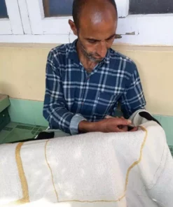 Leah Singh Eva Wool Lumbar Pillow Cover - Ivory + Pink