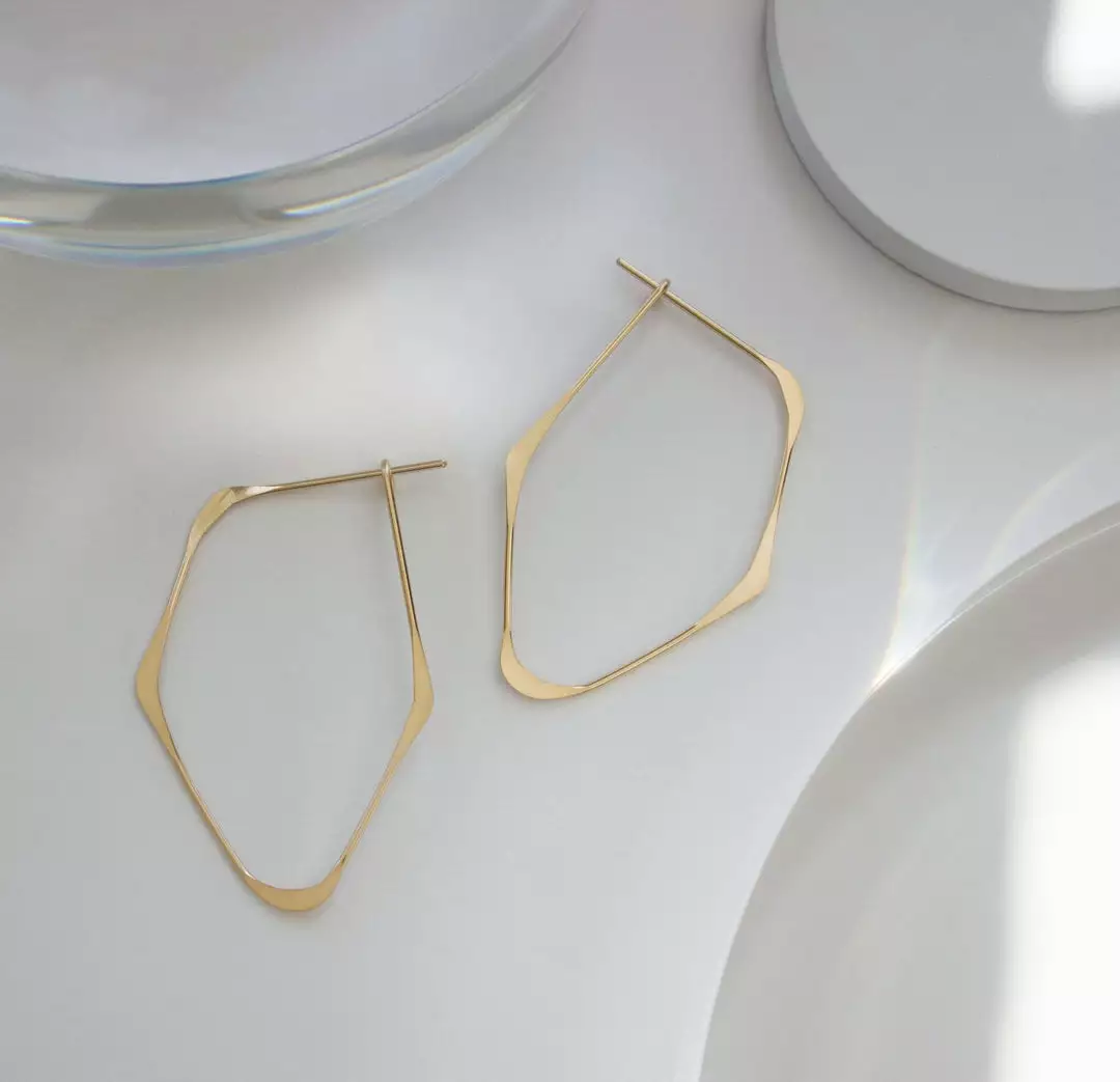 L.Greenwalt Jewelry Best Sellers Facet Hoop Earrings 8 L.Greenwalt Jewelry Best Sellers Facet Hoop Earrings