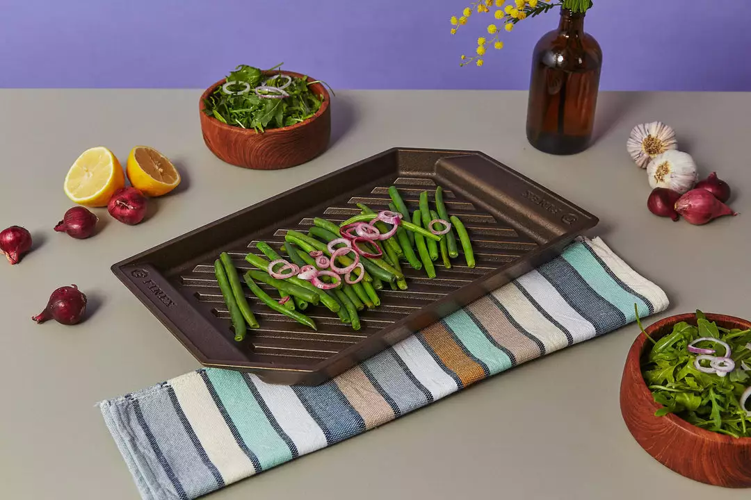 FINEX Cast Iron 15" Lean Grill Pan 2 FINEX Cast Iron 15" Lean Grill Pan