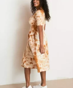 North Of West Flora Tie Dye Dress - Amber